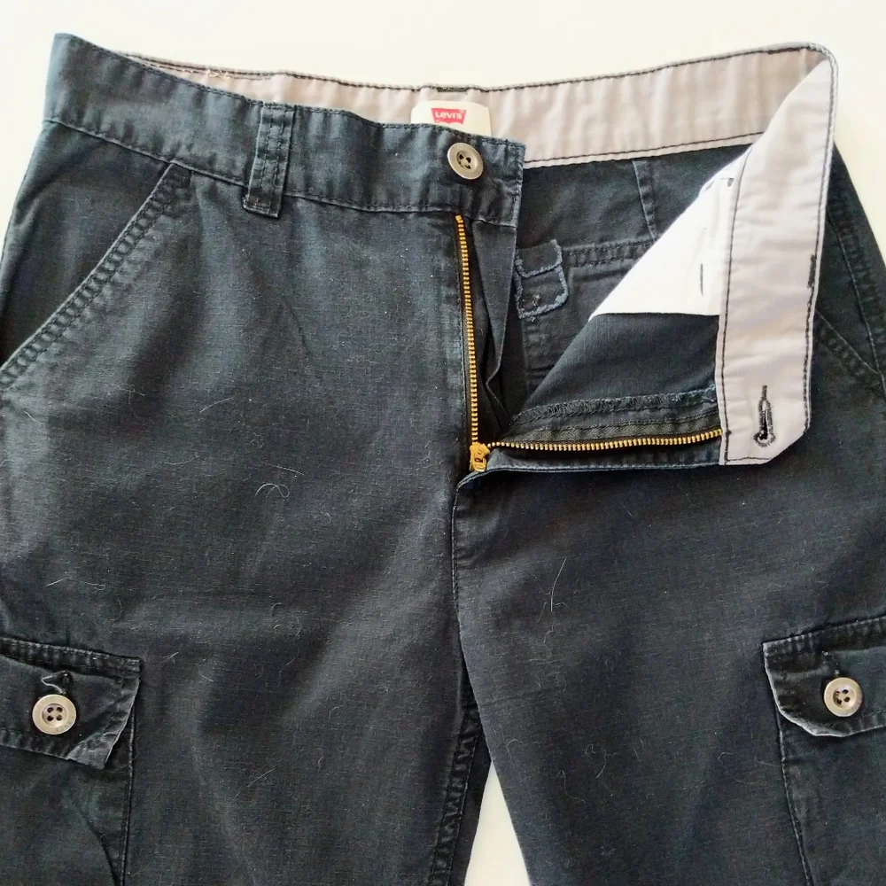 Levi's Navy Cargo Shorts Boys Size 18